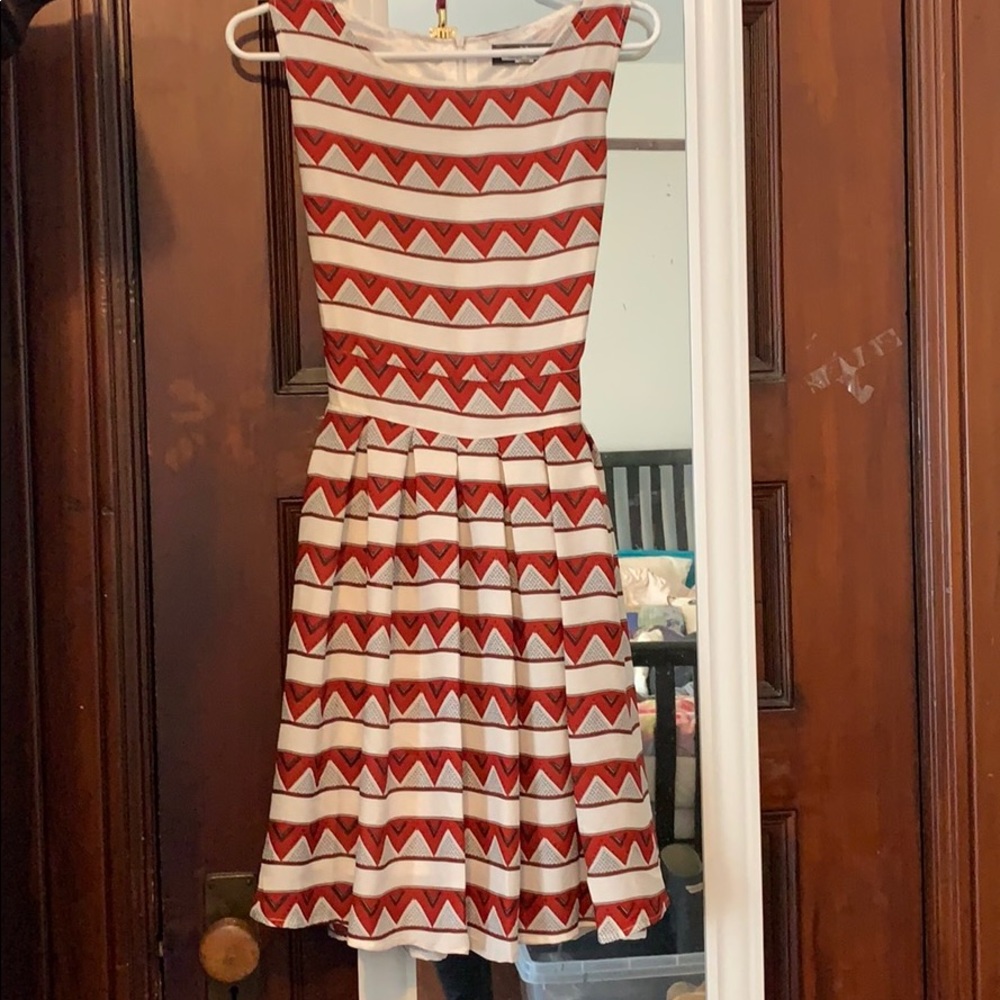 3 for $30💕 Paper plane red and white dress